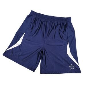 Vintage Y2k Dallas Cowboys Authentic Apparel Men's Athletic Shorts Sz 2XL Blue
